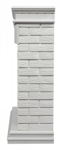 Широкий портал Firelight Bricks 30 камень белый, белая эмаль