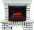 Электрокамин с широким очагом 2D Real-Flame Country 25/25,5 WT с очагом Sparta 25,5 LED